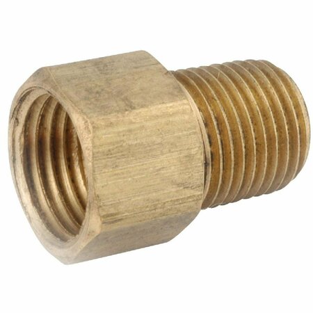 ANDERSON METALS 1/4 In. x 1/4 In. Brass Inverted Flare Connector 54348-0404